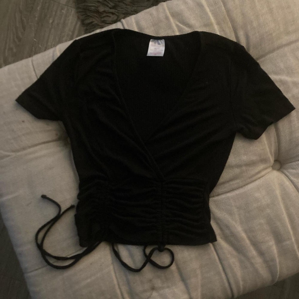 Black Wrap Top